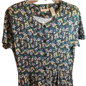 Talbots Floral Button-Up Dress